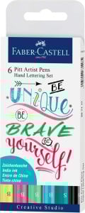 Pitt artist pen Hand Lettering PASTEL - komplet 6szt