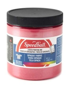 Speedball Opaque Fabric Screen Printing Ink RASPBERRY - farba do sitodruku na tkaninach