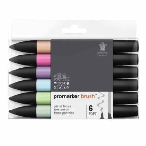 Brush Marker Pastel Tones - 6 kolorów