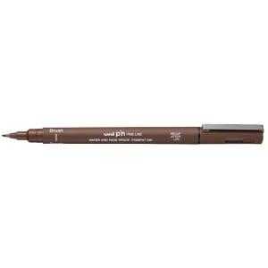 uni Pin Fine Line SEPIA Brush - pisak rysunkowy