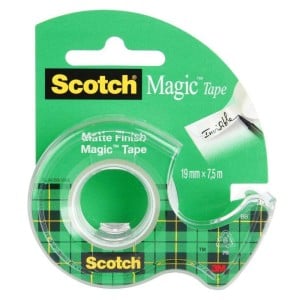 Taśma klejąca Scotch Magic 19mmx7,5m - Niewidoczna taśma klejąca z podajnikiem