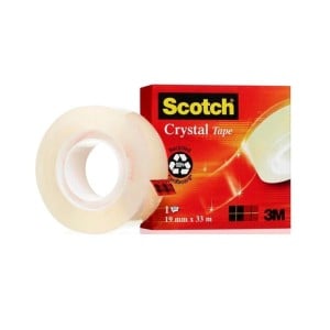 Taśma klejąca Scotch Crystal 19mmx33m - krystaliczna/transparentna