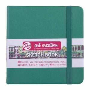 Art Creation Sketch Book FOREST GREEN 140g 80 ark - szkicownik książkowy