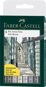 Pitt Artist Pen Soft Brush - komplet 8 szt
