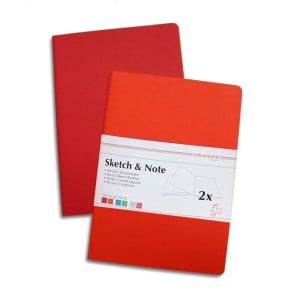 2 Szkicowniki Sketch&Note Red/Orange 125g 2 x 20ark - zestaw szkicowników