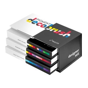 Pigment Decobrush DESIGNER SET 36 kolorów - komplet akrylowych  markerów pędzelkowych