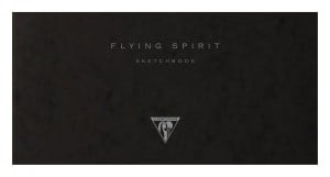 Clairefontaine Flying Sprit Sketchbook Black 90g 50ark - szkicownik z szytym grzbietem