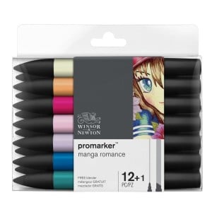 Promarker Manga Romance 12szt. -komplet markerów