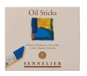 Sennelier Oil Stick MEDIUM 6 kolorów - komplet sztyftów olejnych