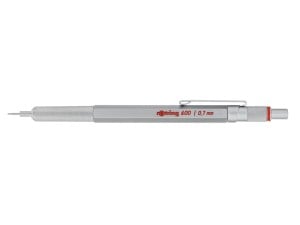 Rotring 600 Ołówek automatyczny 0,7 SREBRNY - profesjonalny