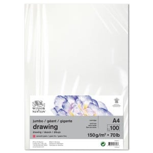 WN Drawing Paper Smooth A4 150g Jumbo pack 100ark - ryza papieru rysunkowego