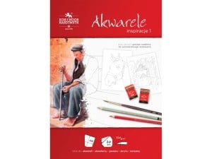 Blok "inspiracje 1" Akwarela A4 320g 20ark - blok akwarelowy ze szkicem