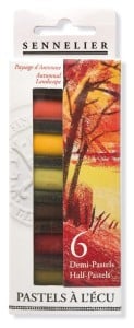 Sennelier Extra Soft Pastels "Autumnal Landscape" 6 kolorów x 1/2 - komplet pasteli suchych