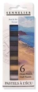Sennelier Extra Soft Pastels "Seascape" 6 kolorów x 1/2 - komplet pasteli suchych