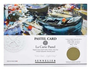 Sennelier Pastel Card "Light Grey" 360g 6 ark. - blok do pasteli