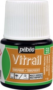 Vitrail Transparent 59 AMBER BROWN - farba witrażowa