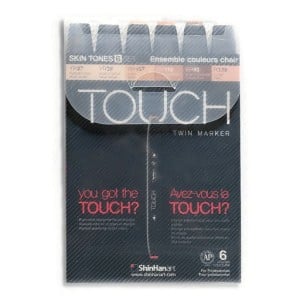 Touch Twin Marker 6 SET Skin Tones B - komplet
