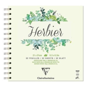 Clairefontaine "Herbier" 32ark.180g + 32ark.37g - blok herbarium do tworzenia zielników