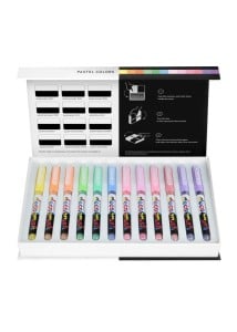 Pigment Decobrush PASTEL Colors 12 kolorów - komplet akrylowych  markerów pędzelkowych