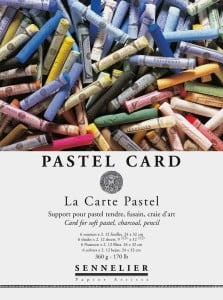 Sennelier Pastel Card "Assorted" 6 kolorów 360g 12 ark. - blok do pasteli