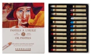 Sennelier Oil Pastels "Portrait Set" 24 kolory - komplet pasteli olejnych