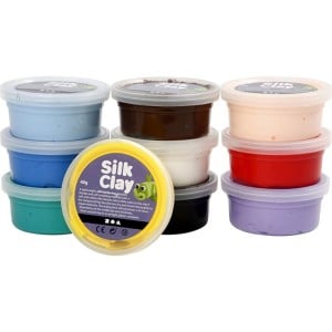 Silky Clay 10x40g Kolory Podstawowe - masa modelarska samoutwardzalna