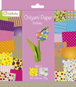Papier do origami "Bubbles" 20x20 70g 60 arkuszy - mix wzorów