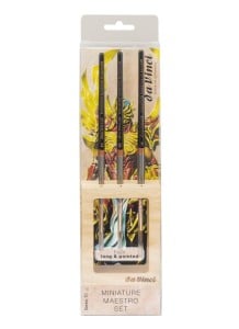 Da Vinci MINIATURE MAESTRO SET s.70 Kolinsky Red Sable Round Long - komplet 3 pędzli sobolowych