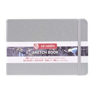 Art Creation Sketch Book SHINY SILVER 140g 80 ark - szkicownik książkowy