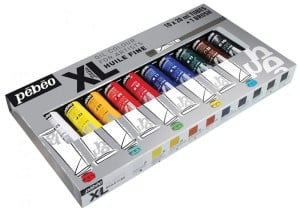 Studio XL Oil Pack 10x20ml + pędzel - komplet farb olejnych