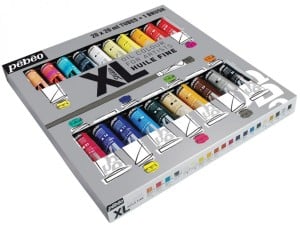 Studio XL Oil Pack 20x20ml + pędzel - komplet farb olejnych