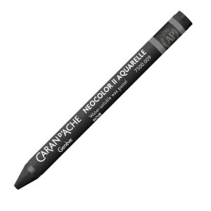 Caran D'Ache Neocolor II 009 Black - kredka akwarelowa woskowa