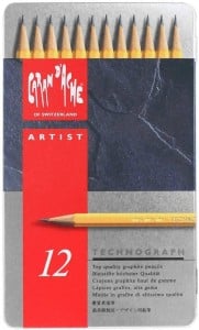 Caran D'ache Technograph Pencil Set 12 - komplet 12 ołówków
