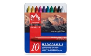 Caran D'Ache Neocolor I 10 kol. w metalowym pudełku - kredki woskowe