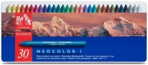 Caran D'Ache Neocolor I 30 kol. w metalowym pudełku - kredki woskowe