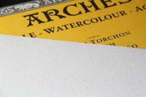 Arches Aquarelle Bright White 300gsm. RGH (szorstki) 560x760mm Papier Akwarelowy