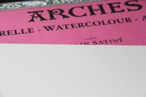 Arches Aquarelle Bright White 300gsm. HP (gładki) 560x760mm Papier Akwarelowy