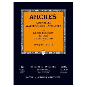 Arches Aquarelle RGH Natural White 100% Cotton 300g 12 ark - Blok Akwarelowy
