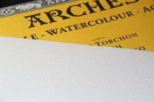 Arches Aquarelle Natural White 850gsm. RGH (szorstki) 560x760mm Papier Akwarelowy