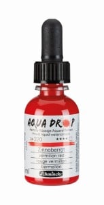 320 VERMILION RED, płynna akwarela Aqua Drop Schmincke