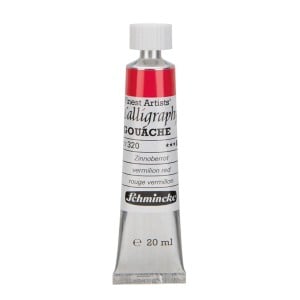 Schmincke Calligraphy Gouache VERMILION RED - grasz kaligraficzny