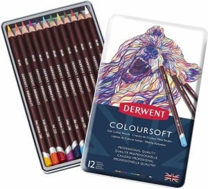 Derwent COLOURSOFT 12 kolorów - komplet kredek