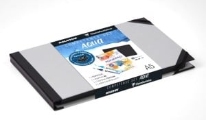 Competence Set AQUA A5 - perspnalizowane portfolio + bok Aquapad A5, Crock'Book+ 2 markery Molotow Aqua color