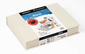 Competence Set AQUA A5 - personalizowane portfolio + 2 bloki A5 + 4 markery Molotow Aqua color