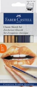 Faber Castell Classic Sketch Set 6 elementów - komplet szkicowy