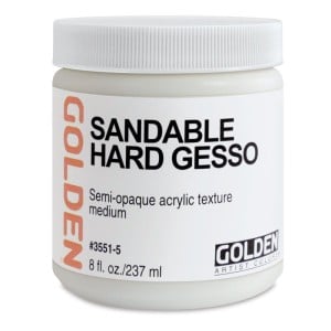 Golden Sandable Hard Gesso - Grunt akrylowy do szlifowania