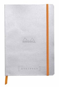 Notes Rhodiarama Soft Cover 90g 160str. Silver - kropka
