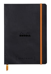 Notes Rhodiarama Soft Cover 90g 160str. Black - kropka