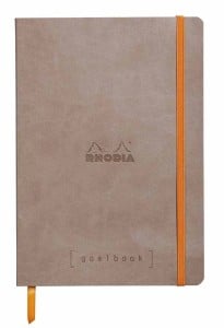 Notes Rhodiarama Soft Cover 90g 160str. Taupe - kropka