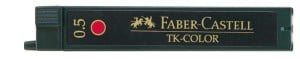Faber Castell TK Color 0,5 Czerwone 12szt - wkłady do ołówków automatycznych
